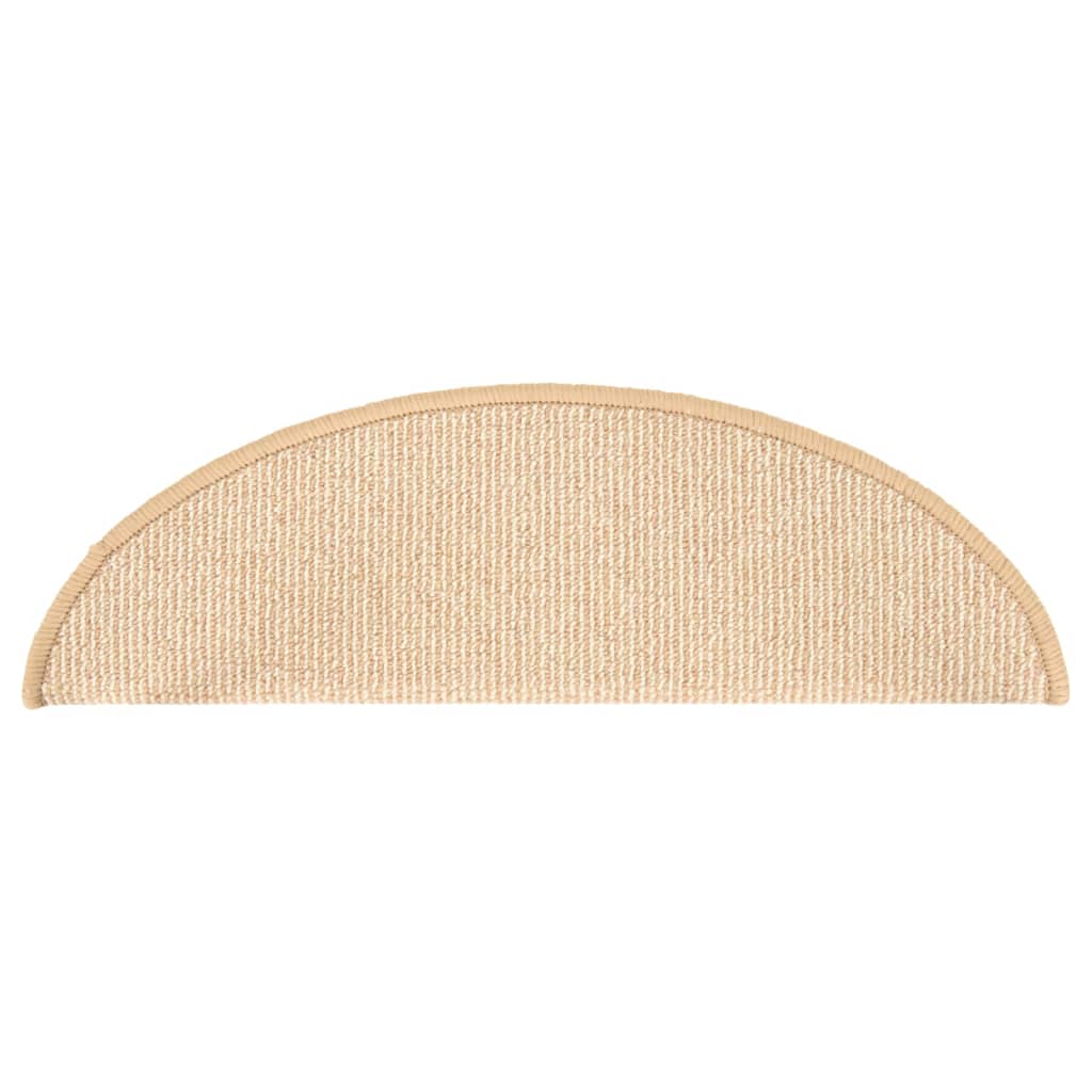 Stufenmatten 15 Stk. 56x17x3 cm Braun Halbrund