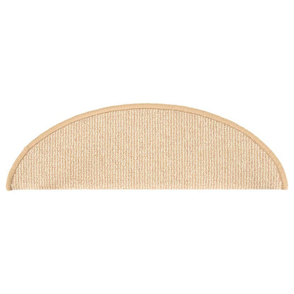Stufenmatten 15 Stk. 56x17x3 cm Braun Halbrund