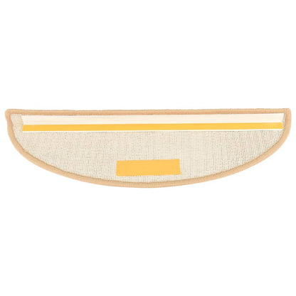 Stufenmatten 15 Stk. 56x17x3 cm Braun Halbrund