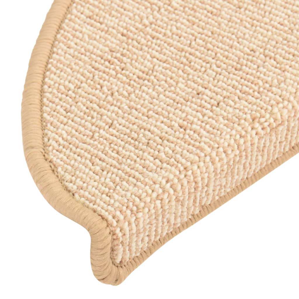 Stufenmatten 15 Stk. 56x17x3 cm Braun Halbrund