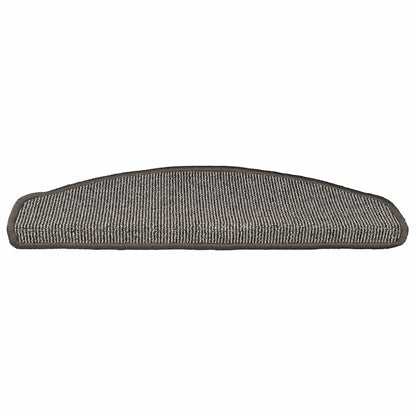 Stufenmatten 15 Stk. 56x17x3 cm Braun Halbrund