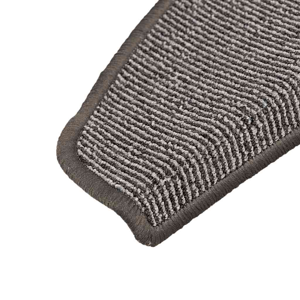 Stufenmatten 15 Stk. 56x17x3 cm Braun Halbrund