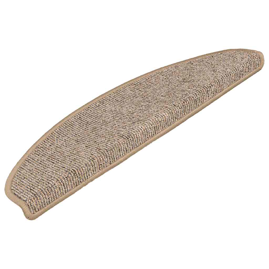 Stufenmatten 15 Stk. 56x17x3 cm Braun Halbrund