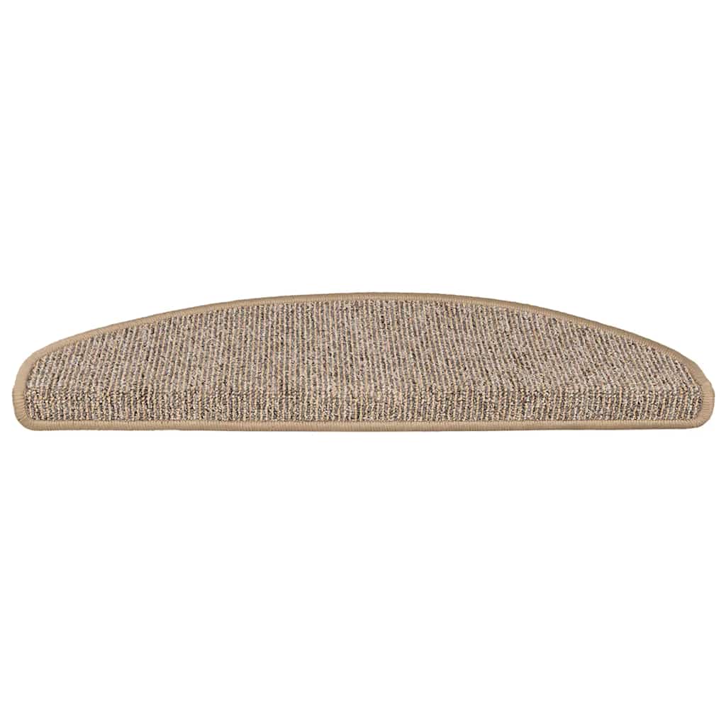 Stufenmatten 15 Stk. 56x17x3 cm Braun Halbrund