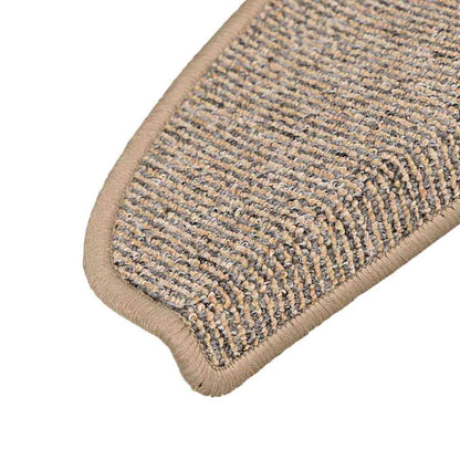 Stufenmatten 15 Stk. 56x17x3 cm Braun Halbrund