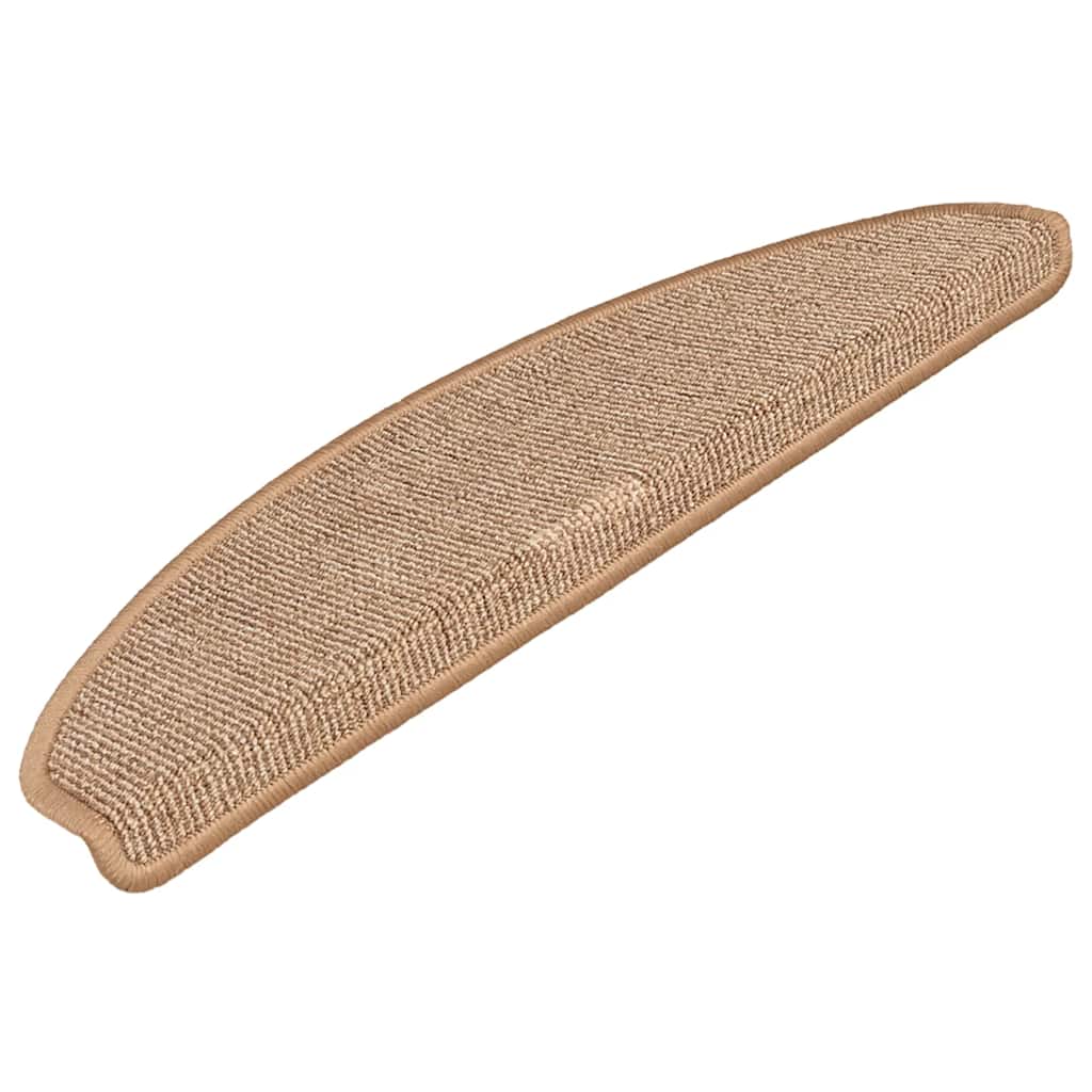 Stufenmatten 15 Stk. 56x17x3 cm Braun Halbrund