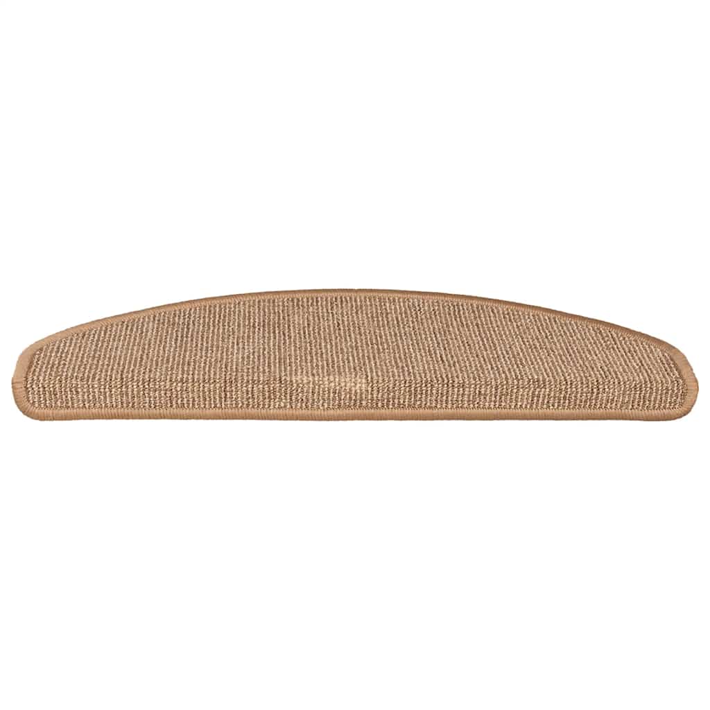 Stufenmatten 15 Stk. 56x17x3 cm Braun Halbrund