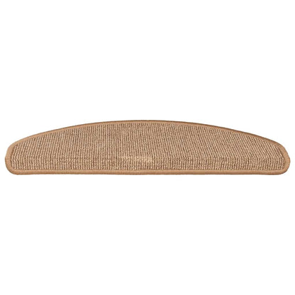 Stufenmatten 15 Stk. 56x17x3 cm Braun Halbrund