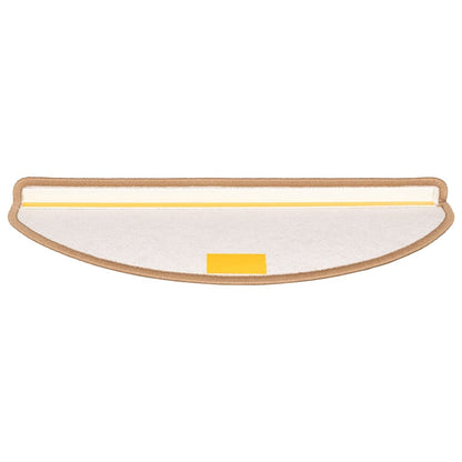 Stufenmatten 15 Stk. 56x17x3 cm Braun Halbrund