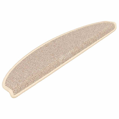 Stufenmatten 15 Stk. 56x17x3 cm Braun Halbrund