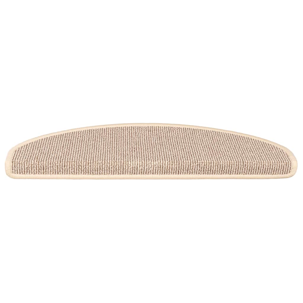Stufenmatten 15 Stk. 56x17x3 cm Braun Halbrund