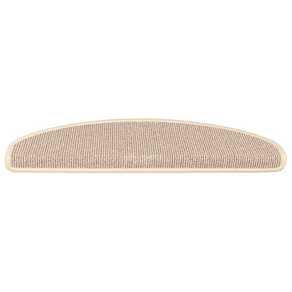 Stufenmatten 15 Stk. 56x17x3 cm Braun Halbrund