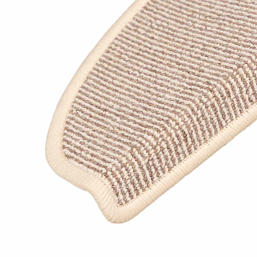Stufenmatten 15 Stk. 56x17x3 cm Braun Halbrund