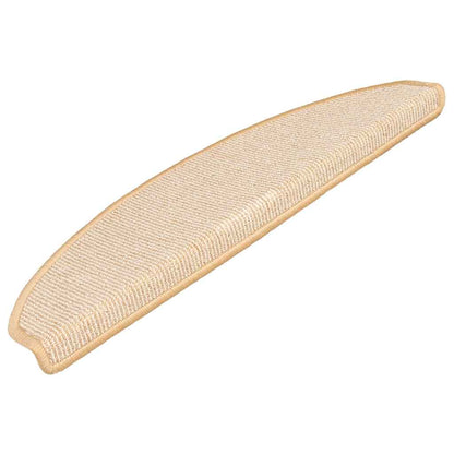 Stufenmatten 15 Stk. 56x17x3 cm Braun Halbrund