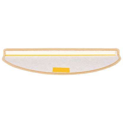 Stufenmatten 15 Stk. 56x17x3 cm Braun Halbrund