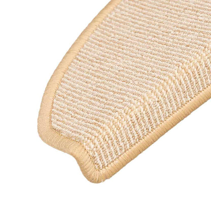 Stufenmatten 15 Stk. 56x17x3 cm Braun Halbrund