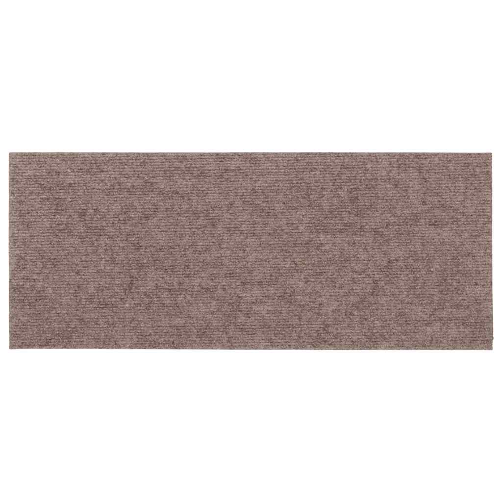 Stufenmatten Selbstklebend 15 Stk. 60x25 cm Hellbraun Rechteckig