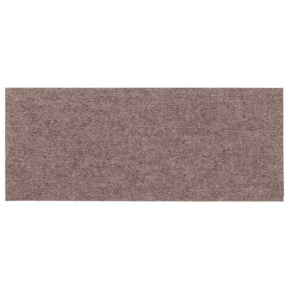 Stufenmatten Selbstklebend 15 Stk. 60x25 cm Hellbraun Rechteckig