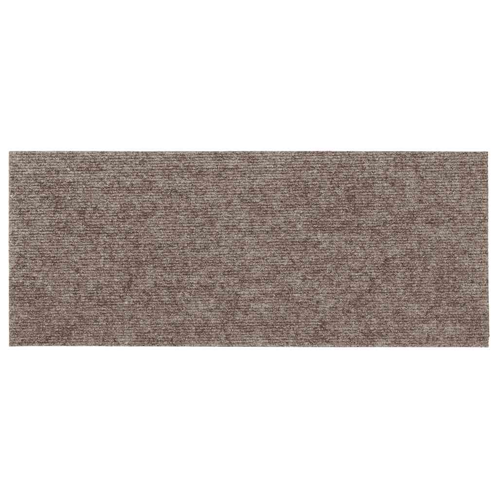 Stufenmatten Selbstklebend 15 Stk. 60x25 cm Hellbraun Rechteckig