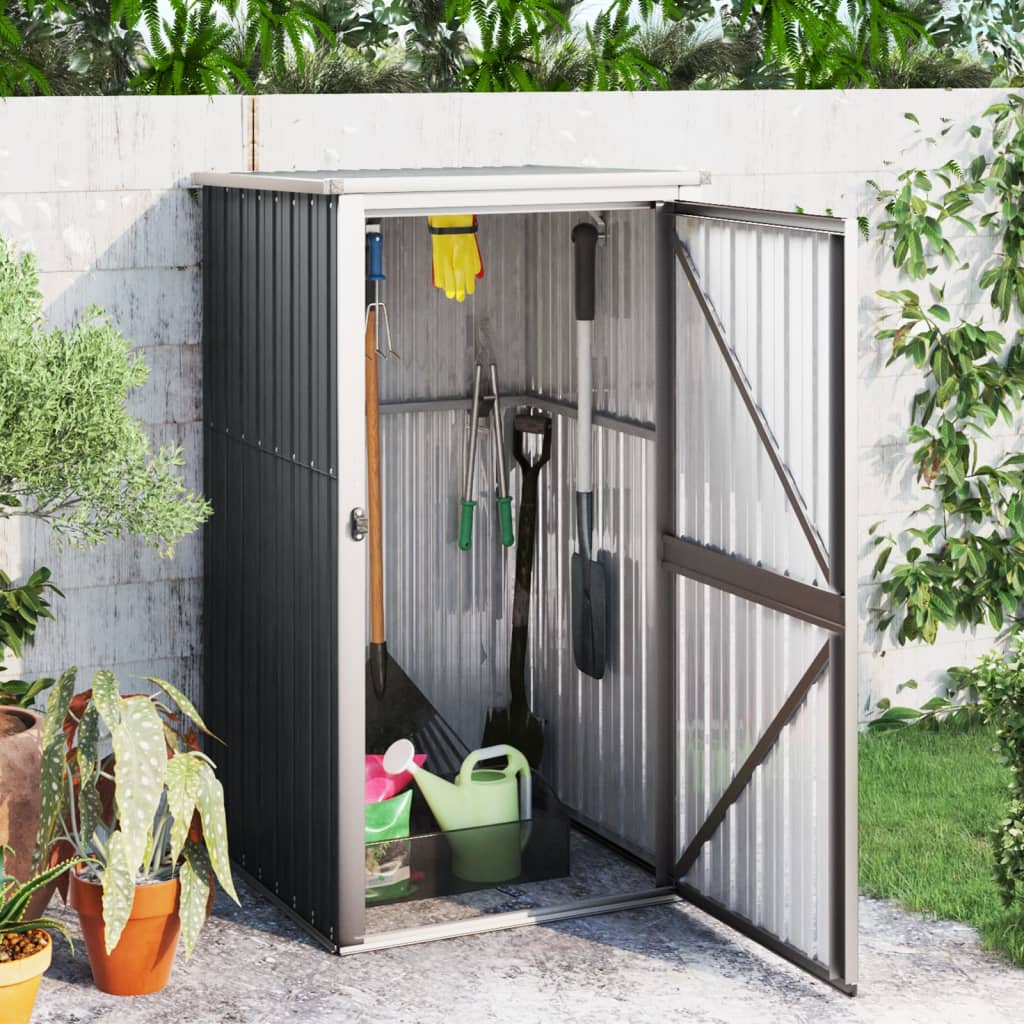 Gerätehaus 161X89X161 Cm Verzinkter Stahl