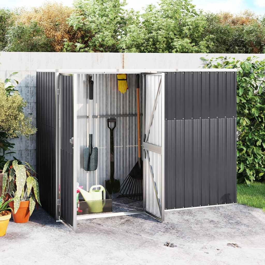 Gerätehaus 161X89X161 Cm Verzinkter Stahl