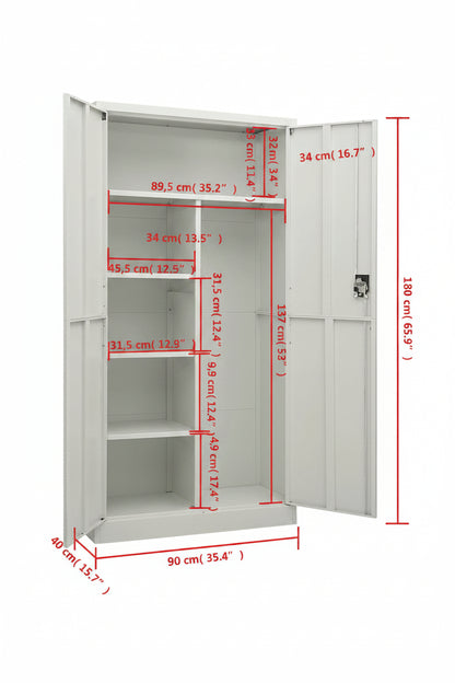 Schließfachschrank 90X40X180 Cm Stahl