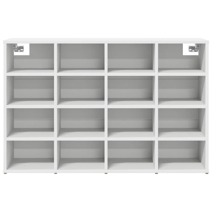 Schuhschrank mit Regal Weiß 103 x 30 x 67 cm Holzwerkstoff