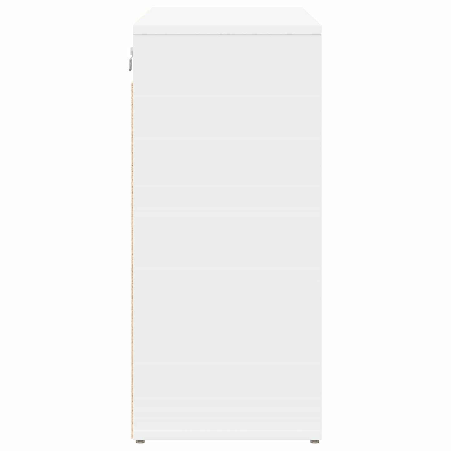 Schuhschrank mit Regal Weiß 103 x 30 x 67 cm Holzwerkstoff