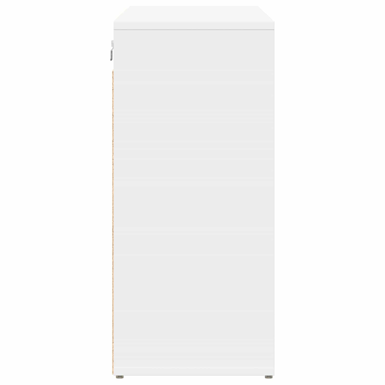 Schuhschrank mit Regal Weiß 103 x 30 x 67 cm Holzwerkstoff