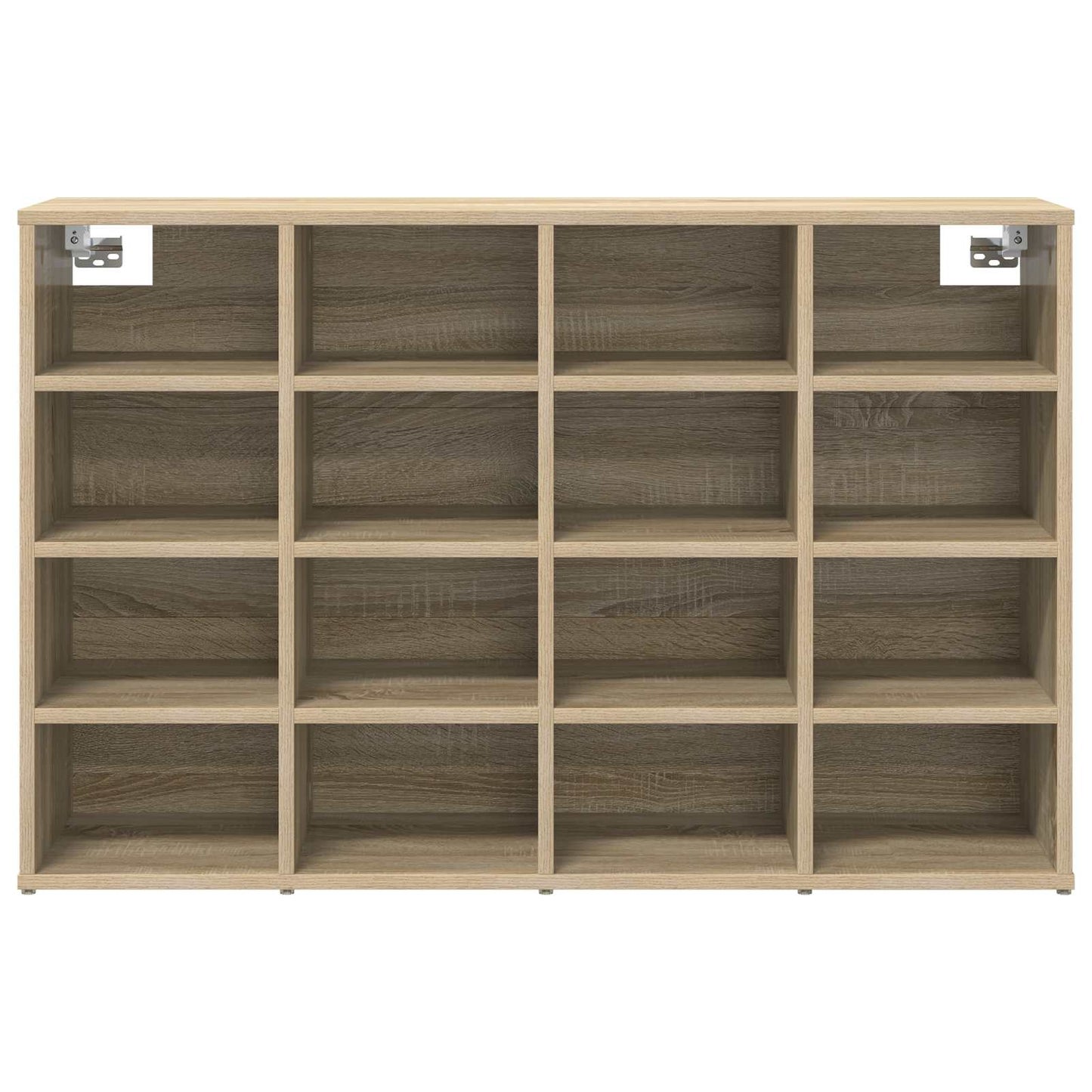Schuhschrank mit Regal Weiß 103 x 30 x 67 cm Holzwerkstoff