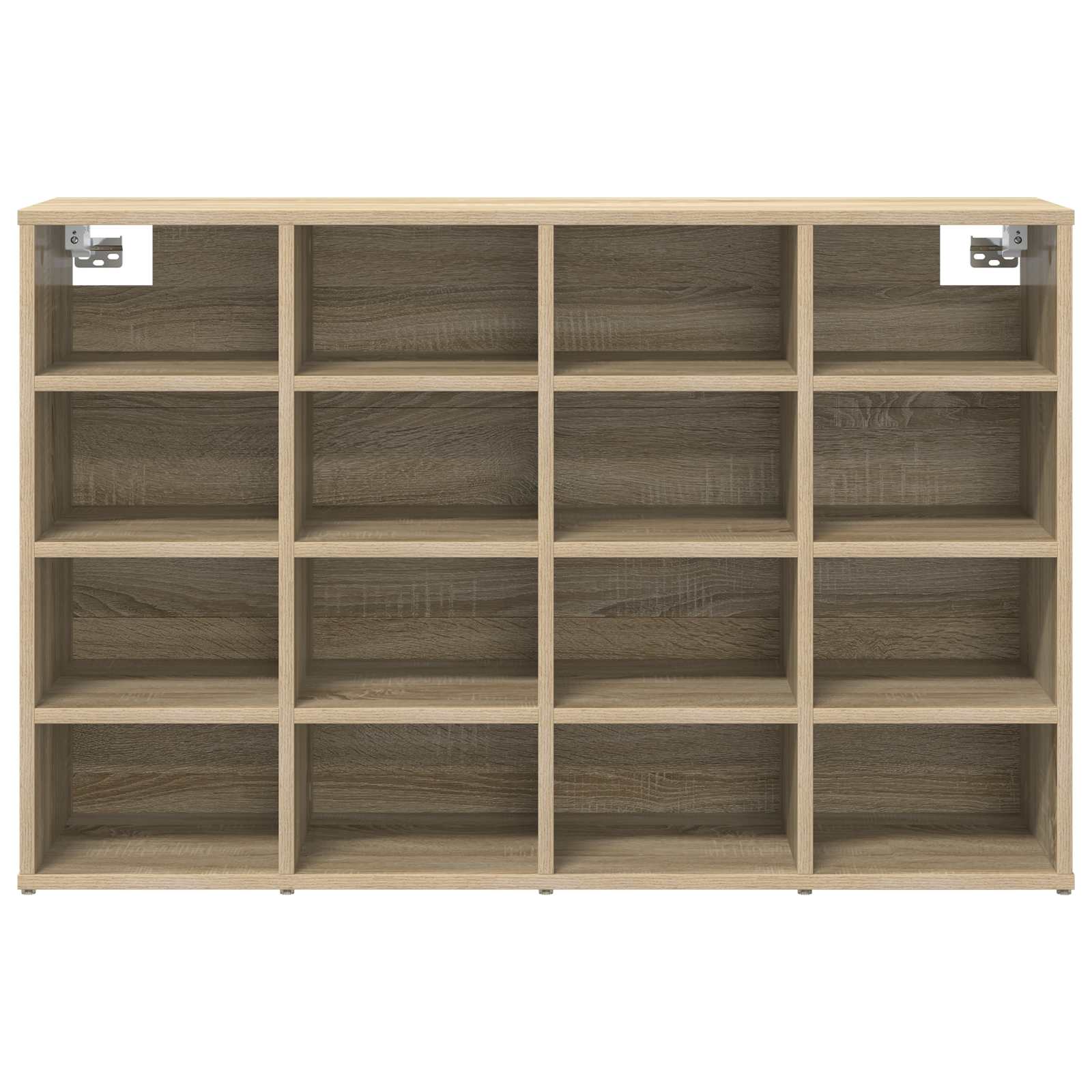 Schuhschrank mit Regal Weiß 103 x 30 x 67 cm Holzwerkstoff