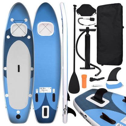 SUP-Board-Set Aufblasbar Rot 300x76x10 cm