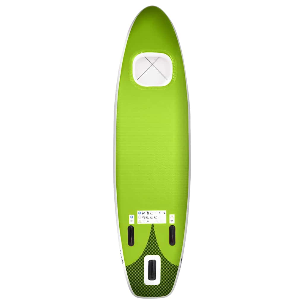 SUP-Board-Set Aufblasbar Rot 300x76x10 cm