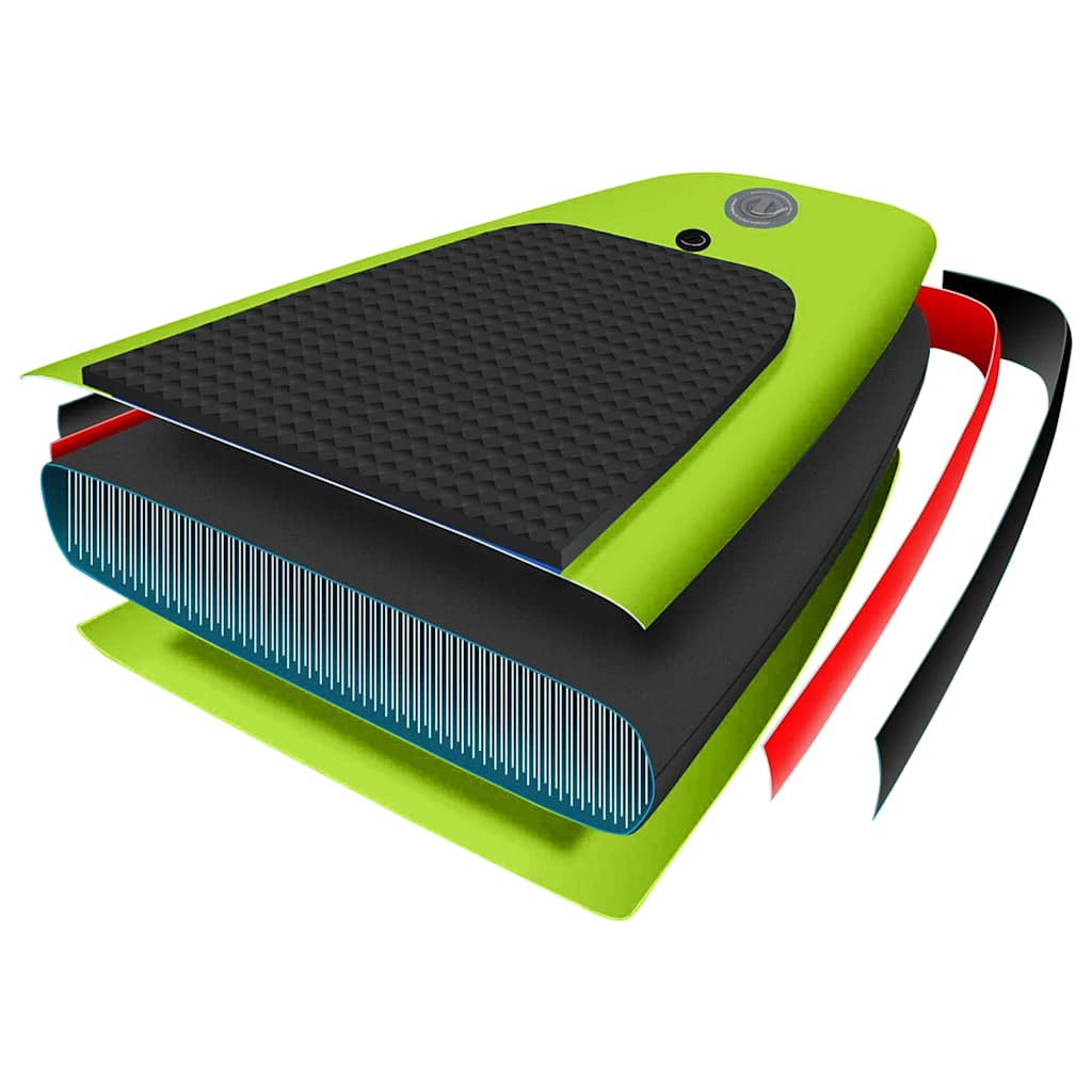SUP-Board-Set Aufblasbar Rot 300x76x10 cm