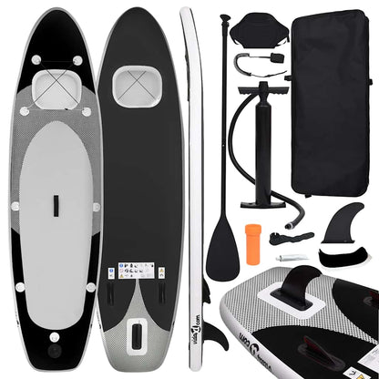 SUP-Board-Set Aufblasbar Rot 300x76x10 cm