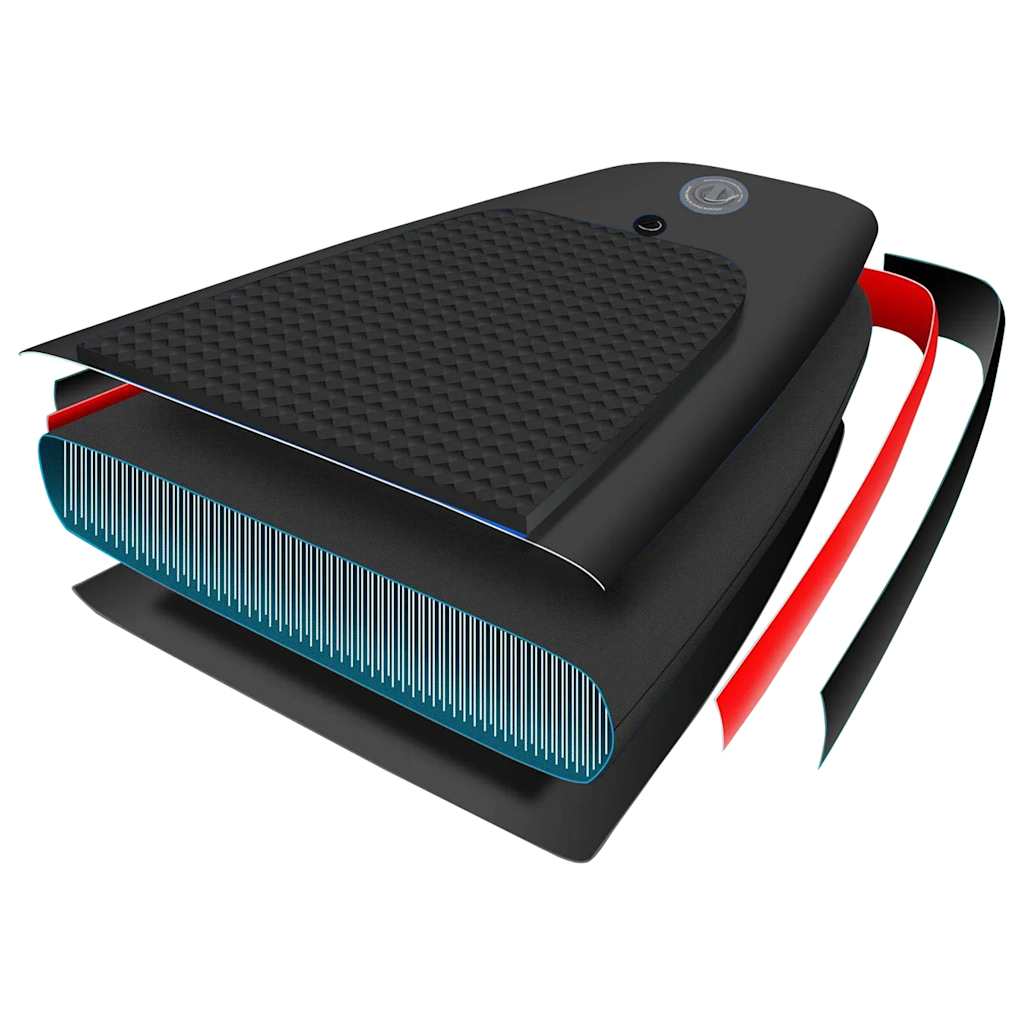 SUP-Board-Set Aufblasbar Rot 300x76x10 cm