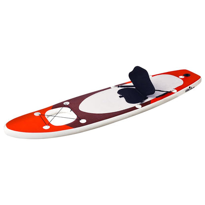 SUP-Board-Set Aufblasbar Schwarz 330x76x10 cm