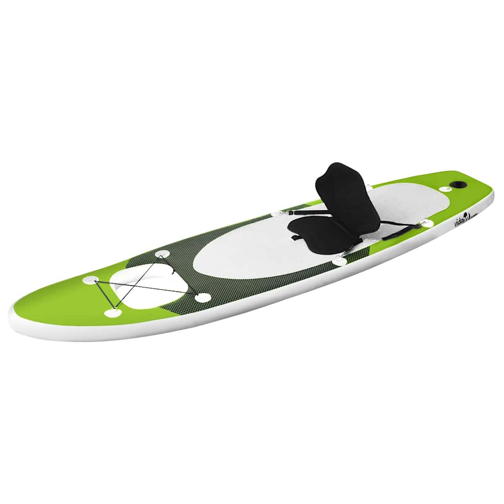 SUP-Board-Set Aufblasbar Schwarz 330x76x10 cm