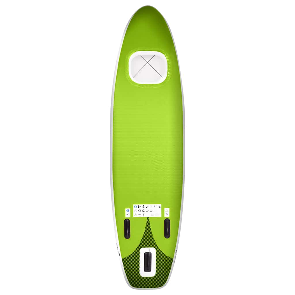 SUP-Board-Set Aufblasbar Schwarz 330x76x10 cm