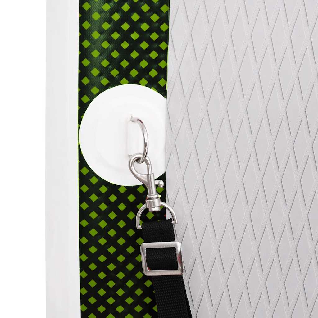 SUP-Board-Set Aufblasbar Schwarz 330x76x10 cm