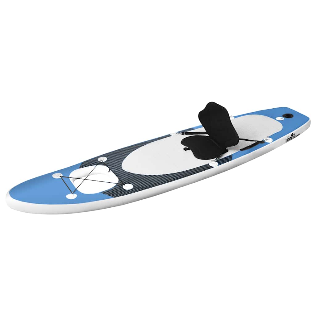 SUP-Board-Set Aufblasbar Schwarz 360x81x10 cm