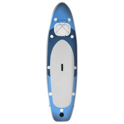 SUP-Board-Set Aufblasbar Schwarz 360x81x10 cm