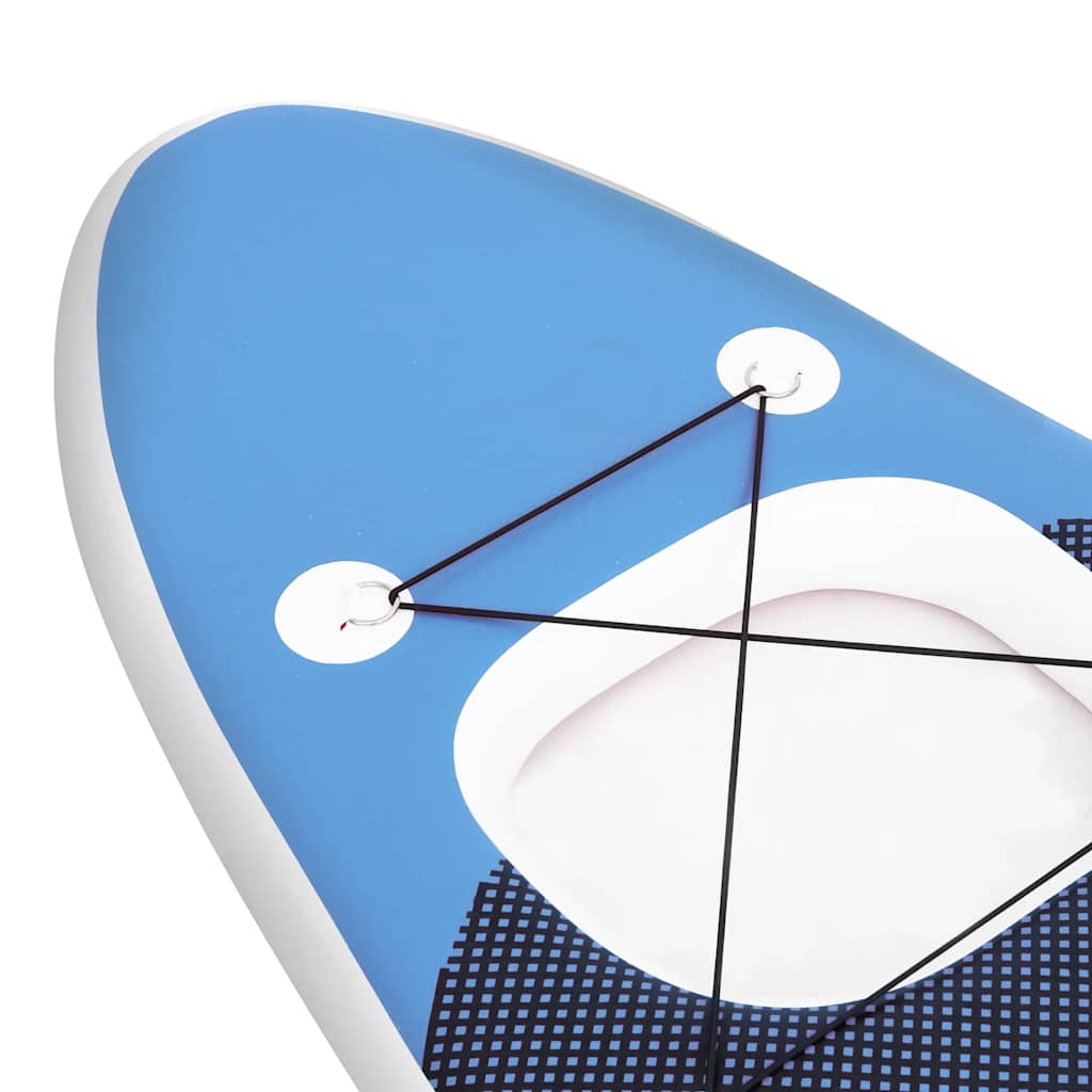 SUP-Board-Set Aufblasbar Schwarz 360x81x10 cm