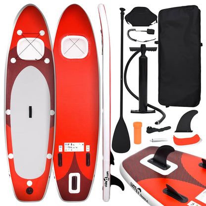 SUP-Board-Set Aufblasbar Schwarz 360x81x10 cm