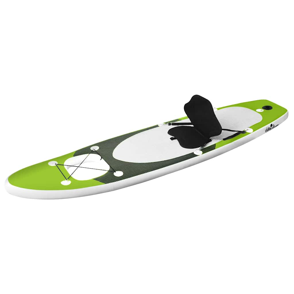SUP-Board-Set Aufblasbar Schwarz 360x81x10 cm
