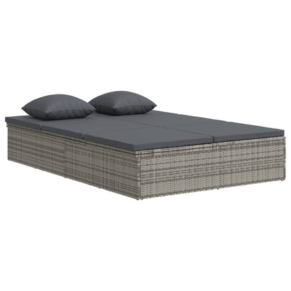 Sonnenliege Mit Auflagen Poly Rattan
