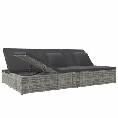 Sonnenliege Mit Auflagen Poly Rattan