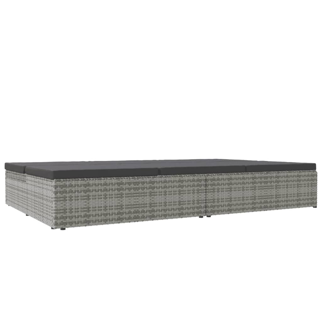 Sonnenliege Mit Auflagen Poly Rattan