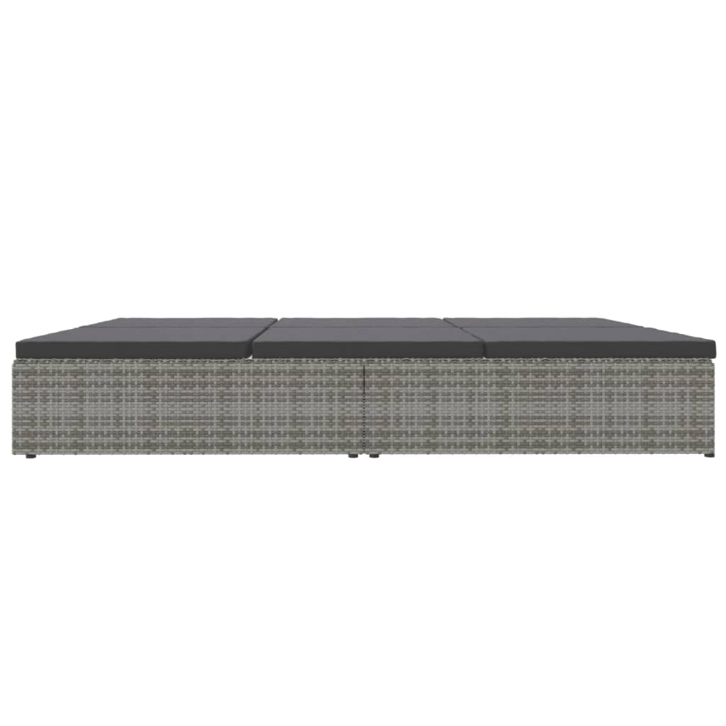 Sonnenliege Mit Auflagen Poly Rattan