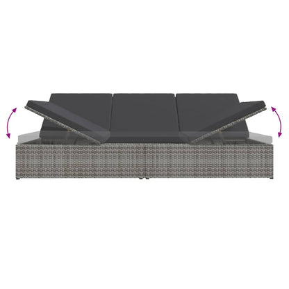 Sonnenliege Mit Auflagen Poly Rattan